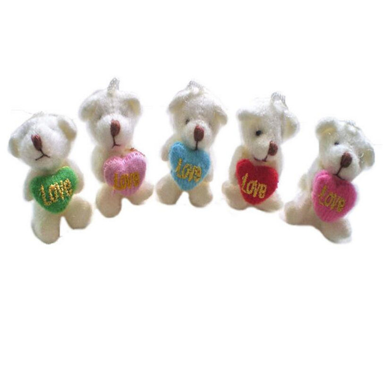 momo bear, with heart in arms, mixed color, 3.5cm