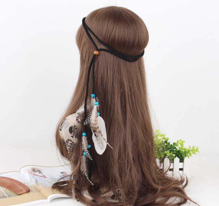 Adjustable Hand made  feather hair band  For party