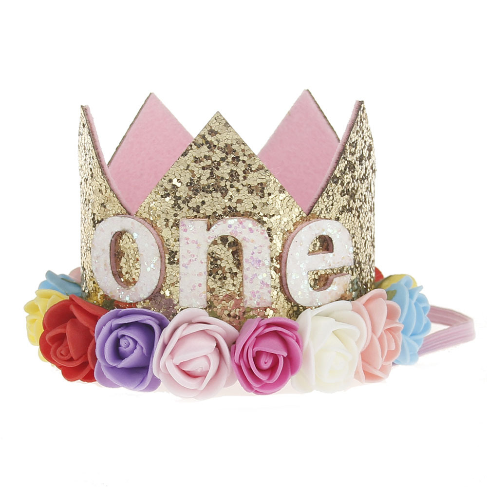 Birthday hat headband shinny party hat head party crown