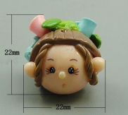 Cartoon Polymer Clay Beads, mixed, 16-29x18-20x13-20mm, Hole:Approx 1.5mm, Sold By PC