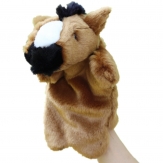 Cartoon plush horse hand puppet,Short plush and PP cotton,26CM,100g,sold by PC