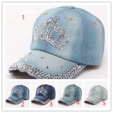 Crown Leisure jean hats  baseball cowboy hats snap hats