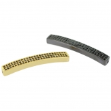Long tube 35*5mm DIY Copper Metal Micro Pave Cubic ZirconiaSpacer Beads