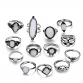 13pcs/ set Fashion set rings  flower  hand  Elephant  sell  by sets