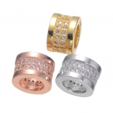 6*9mm DIY Micro Cubic Zirconia Spacer Beads