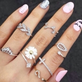 3 per pcs  sets finger rings leave rings like pic shows