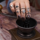 Antique silver  rings  9 Pcs. sets