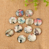 100 pcs/bag Glass dome Glass Cabochon Cameo Cabochon Setting Supplies for Jewelry Accessories