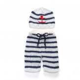 Baby photography clothing knitted-navy