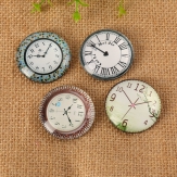 100 pcs/bag time watch Glass dome Glass Cabochon Cameo Cabochon Setting Supplies for Jewelry Accessories