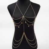 handmade body chain jewelry with the drop necklace body chain body jewerly sell by pcs