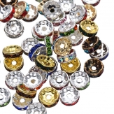10mm rhinestone spacer iron spacer Rondelle rhinestone beads 1000 pcs/bag