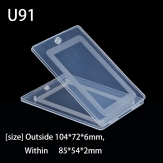 U91  104*72*6mm PP material flip plastic box