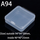 A94 94*94*30mm PP material flip plastic box
