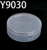 Y9030 91*91*30mm Round PP plastic box, parts box, storage box, transparent white