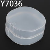 Y7036 70*70*36mm Round PP plastic box, parts box, storage box, transparent white