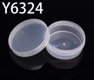 Y6324 67*67*26mm Round PP plastic box, parts box, storage box, transparent white
