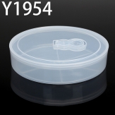 Y1954 195*195*44mm Round PP plastic box, parts box, storage box, transparent white