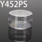 Y452PS 45*45*25mm  Round PS plastic box, parts box, storage box, transparent white
