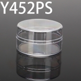 Y452PS 45*45*25mm Round PS plastic box, parts box, storage box, transparent white