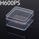 H600PS 60*60*30mm Round PS plastic box, parts box, storage box, transparent white