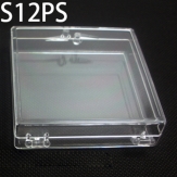 S12PS 70*70*19mm Round PS plastic box, parts box, storage box, transparent white