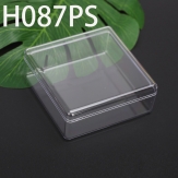 H087PS 92*92*38mm Round PS plastic box, parts box, storage box, transparent white