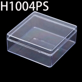 H1004PS 100*100*40mm Round PS plastic box, parts box, storage box, transparent white