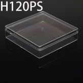 H120PS 120*120*30mm Round PS plastic box, parts box, storage box, transparent white