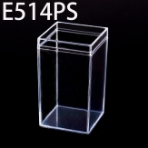 E514PS 64*64*114mm Round PS plastic box, parts box, storage box, transparent white