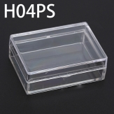 H04PS 56*40*20mm Round PS plastic box, parts box, storage box, transparent white