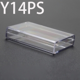 Y14PS 91*61*19mm Round PS plastic box, parts box, storage box, transparent white