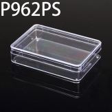 P962PS 94*63*22mm Round PS plastic box, parts box, storage box, transparent white