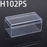 H102PS 104*54*45mm Round PS plastic box, parts box, storage box, transparent white