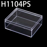 H1104PS 110*90*40mm Round PS plastic box, parts box, storage box, transparent white