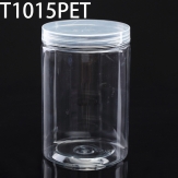 T1015PET 100*100*150mm 950ml Round PET plastic box, parts box, storage box, transparent white