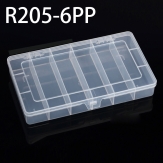 R205-6PP 205*115*33mm PP plastic box, parts box, storage box, transparent white