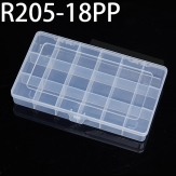 R205-18PP 205*115*32mm PP plastic box, parts box, storage box, transparent white