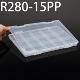 R280-15PP 280*188*22mm PP plastic box, parts box, storage box, transparent white