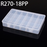 R270-18PP 270*178*42mm PP plastic box, parts box, storage box, transparent white