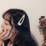 Hollow water droplets Fashion crystal Hair Clip for Women Elegant Snap Barrette