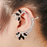 fashion black and white big rhinestone ear cuff earring wrap sold by pcs