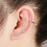 fashion long rhinestone   ear cuff  earring wrap sold by pcs