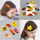 heart quicksand Hairpins Hair Accessory for Girls Women Lady Fruit Hair Clips Pins