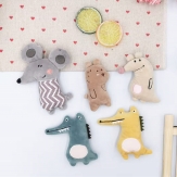 DIY Animal head  hair socks findings mice in big size