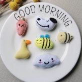 Cute handmade DIY Animal head hair socks findings head doll mixed desgin