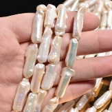 long shape   Baroque freashwater pearls  sold by strands