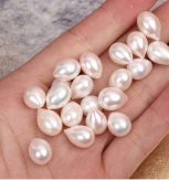 8.5-9mm half drilled watershape pearls freshwater pearls white color many size for your choice