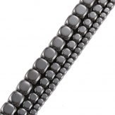 square shape   nature Color  hematite  beads 15.5