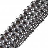 4mm 6mm 8mm 10mm  round  coin nature Color  hematite  beads 15.5